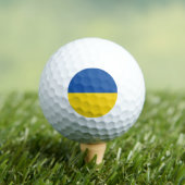 Flagge der Ukraine Golfball (Insitu T-Shirt)