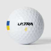Flagge der Ukraine Golfball (Logo)