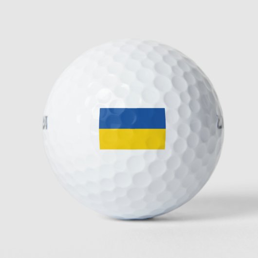 Flagge der Ukraine Golfball (Vorderseite)