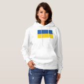 Flagge der Ukraine Hoodie (Vorne ganz)
