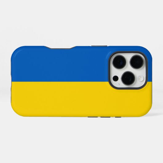 Flagge der Ukraine iPhone Hülle (Rückseite (Horizontal))