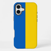 Flagge der Ukraine iPhone Hülle (Rückseite)