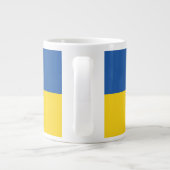 Flagge der Ukraine Jumbo-Tasse (Rückseite)
