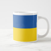 Flagge der Ukraine Jumbo-Tasse (Rechts)