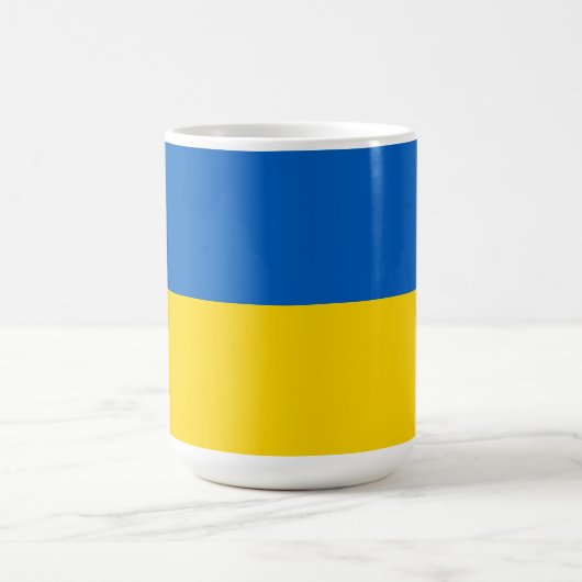 Flagge der Ukraine Kaffeetasse (Mittel)