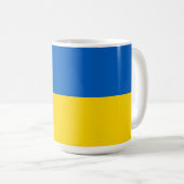 Flagge der Ukraine Kaffeetasse (VorderseiteRechts)