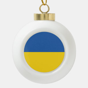 Flagge der Ukraine Keramik Kugel-Ornament