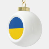 Flagge der Ukraine Keramik Kugel-Ornament (Rechts)