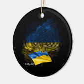 Flagge der Ukraine Keramik Ornament (Links)