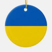 Flagge der Ukraine Keramik Ornament (Vorne)