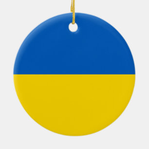 Flagge der Ukraine Keramik Ornament
