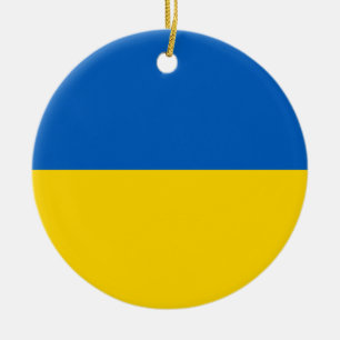Flagge der Ukraine Keramik Ornament