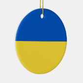 Flagge der Ukraine Keramik Ornament (Rechts)