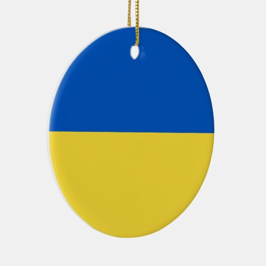 Flagge der Ukraine Keramik Ornament (Rechts)