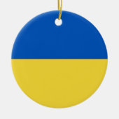 Flagge der Ukraine Keramik Ornament (Vorne)