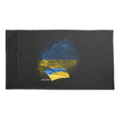 Flagge der Ukraine Kissenbezug (Rückseite)