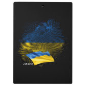 Flagge der Ukraine Klemmbrett (Rückseite)