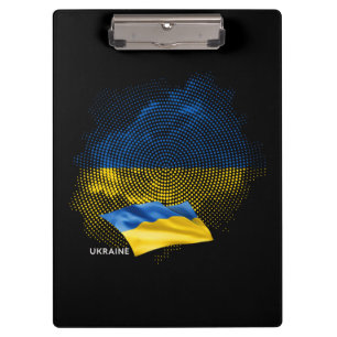 Flagge der Ukraine Klemmbrett