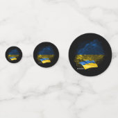 Flagge der Ukraine Konfetti (Vorderseiten)