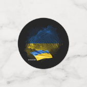 Flagge der Ukraine Konfetti (Klein Vorderseite)