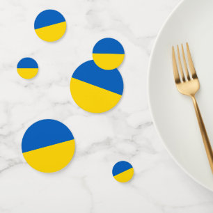 Flagge der Ukraine Konfetti
