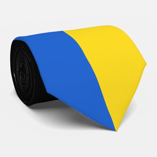 Flagge der Ukraine Krawatte (Gerollt)