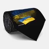 Flagge der Ukraine Krawatte (Gerollt)