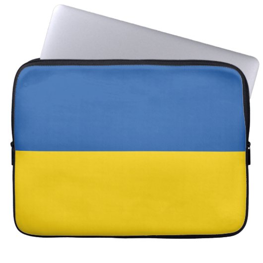 Flagge der Ukraine Laptopschutzhülle (Vorderseite)