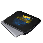 Flagge der Ukraine Laptopschutzhülle (Vorne Knopf)