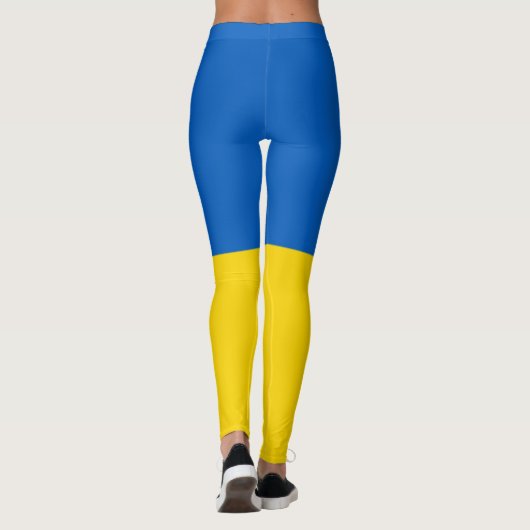 Flagge der Ukraine Leggings (Rückseite)