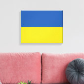 Flagge der Ukraine Leinwanddruck (Insitu (Wohnzimmer))