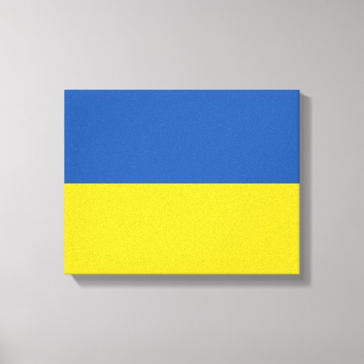 Flagge der Ukraine Leinwanddruck (Vorderseite)