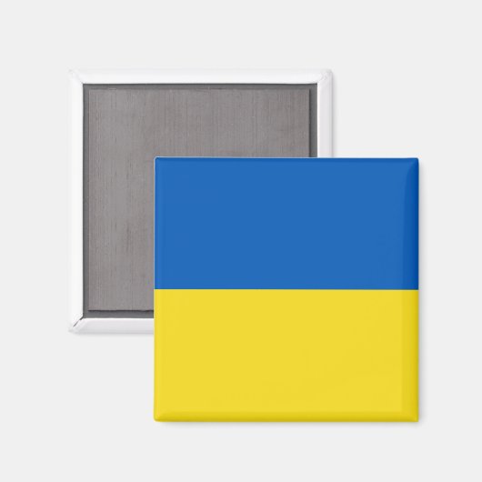 Flagge der Ukraine Magnet (Vorderseite/Rückseite)