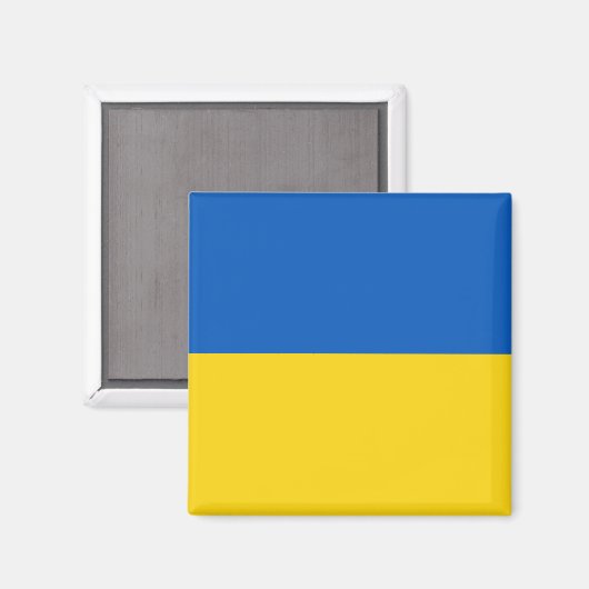 Flagge der Ukraine Magnet (Vorderseite/Rückseite)
