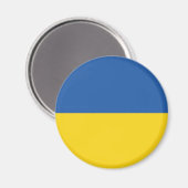 Flagge der Ukraine Magnet (Vorderseite/Rückseite)