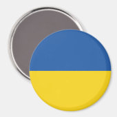 Flagge der Ukraine Magnet (Vorderseite/Rückseite)