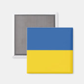 Flagge der Ukraine Magnet (Vorderseite/Rückseite)