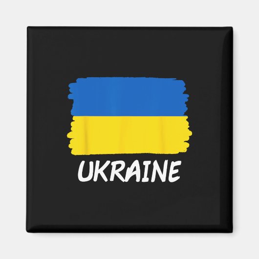Flagge der Ukraine Magnet (Vorne)
