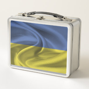 Flagge der Ukraine Metall Brotdose