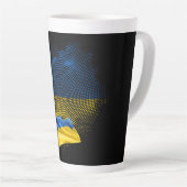Flagge der Ukraine Milchtasse (Rechte Ecke)