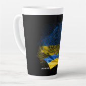 Flagge der Ukraine Milchtasse (Linke Ecke)