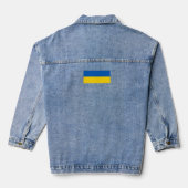 Flagge der Ukraine Modernes Stilvolles Jeansjacke (Rückseite)