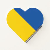 Flagge der Ukraine Notizblock (Rückseite)