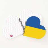 Flagge der Ukraine Notizblock (Innenseite)