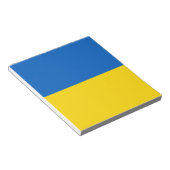 Flagge der Ukraine Notizblock (angewinkelt)