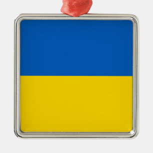 Flagge der Ukraine Ornament Aus Metall