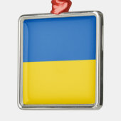 Flagge der Ukraine Ornament Aus Metall (Links)