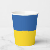 Flagge der Ukraine Pappbecher (Links)