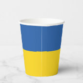 Flagge der Ukraine Pappbecher (Rechts)