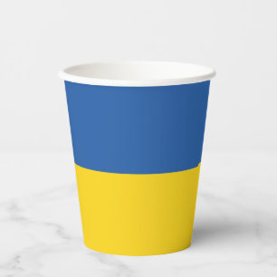 Flagge der Ukraine Pappbecher
